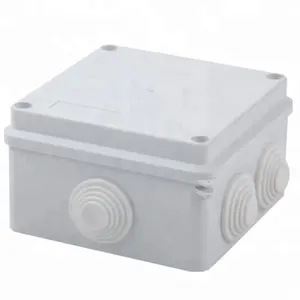Caixa elétrica impermeável de plástico, mini caixa de junção de cabo elétrico pequeno de plástico abs ip65 100*100*70 para fonte de alimentação