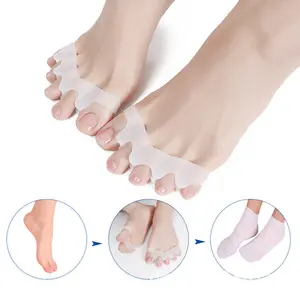 Großhandel Dongguan Fabrik Neuankömmling weiche fünf Zehen Silikon Gel Gel Bunion Korrektor und Zehen Separator