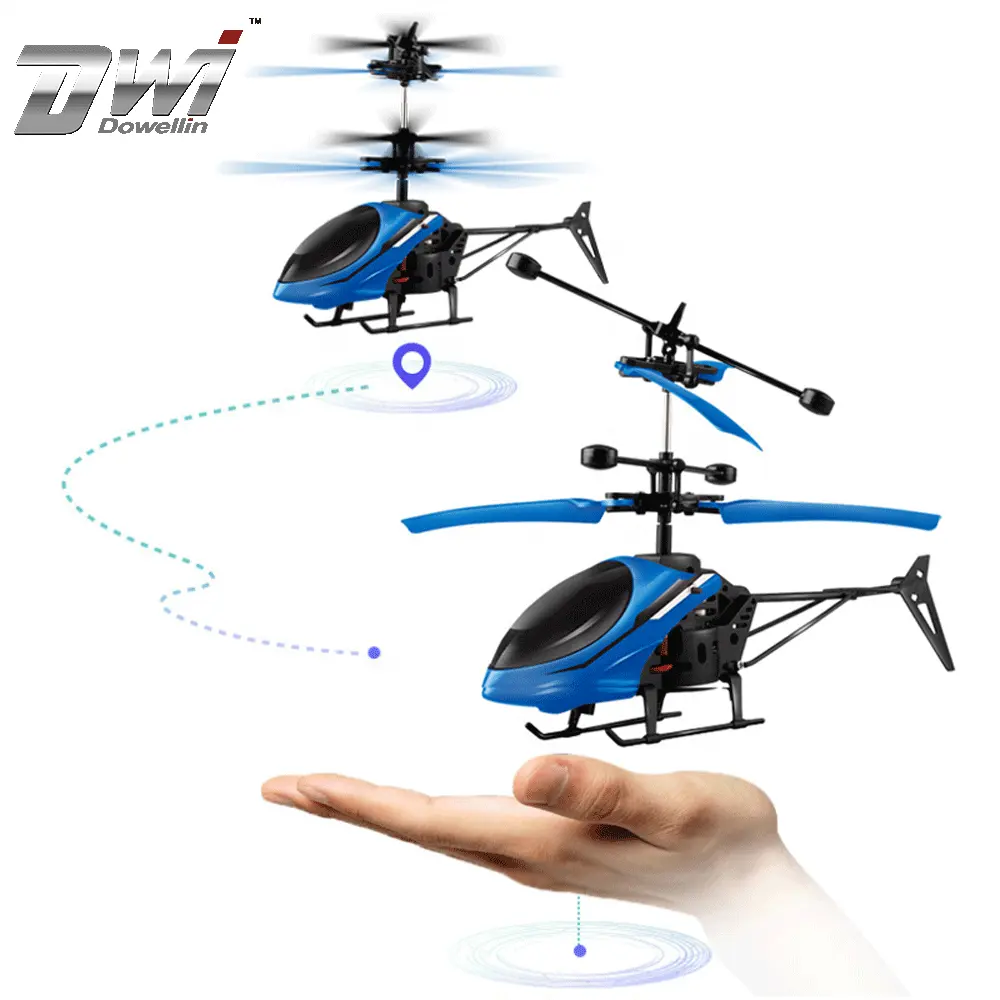 Mini elicottero a sfera volante a induzione DWI Dowellin con lampeggiante a LED