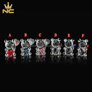 Crystal Teddy Bear Crystal Baby Shower Souvenir For New Born Baby Boy Baby Girl Souvenirs