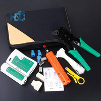 Juego de Herramientas Profesional para Ingenieros, Mejor Precio, Probador de Cables de Red Básico, Bolsa de Administrador, 10 en 1, Kits de Herramientas de Crimpado, Herramientas Manuales
