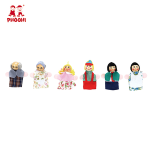 Divertido familia paño educativo niños juguete mano marioneta del dedo de la familia para niños <span class=keywords><strong>3</strong></span> + - Product Image 1