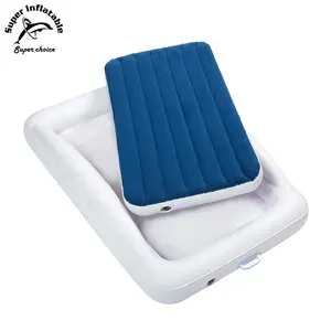 Oem Lichtgewicht Wit Stroomden Pvc Outdoor Travelling Opblaasbare Kinderen Peuter Baby Kids Air Bed (Luchtbed)