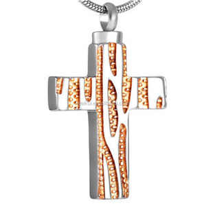 Cofanetto eccetera croce cremazione ciondolo urna collana di cremazione gioielli - Product Image 3