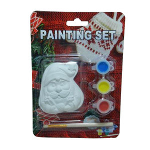 Noël bricolage impression artisanat pour enfant bricolage ornements de noël enfants arts artisanat couleur dessin céramique bricolage jouet peinture ensemble - Product Image 5