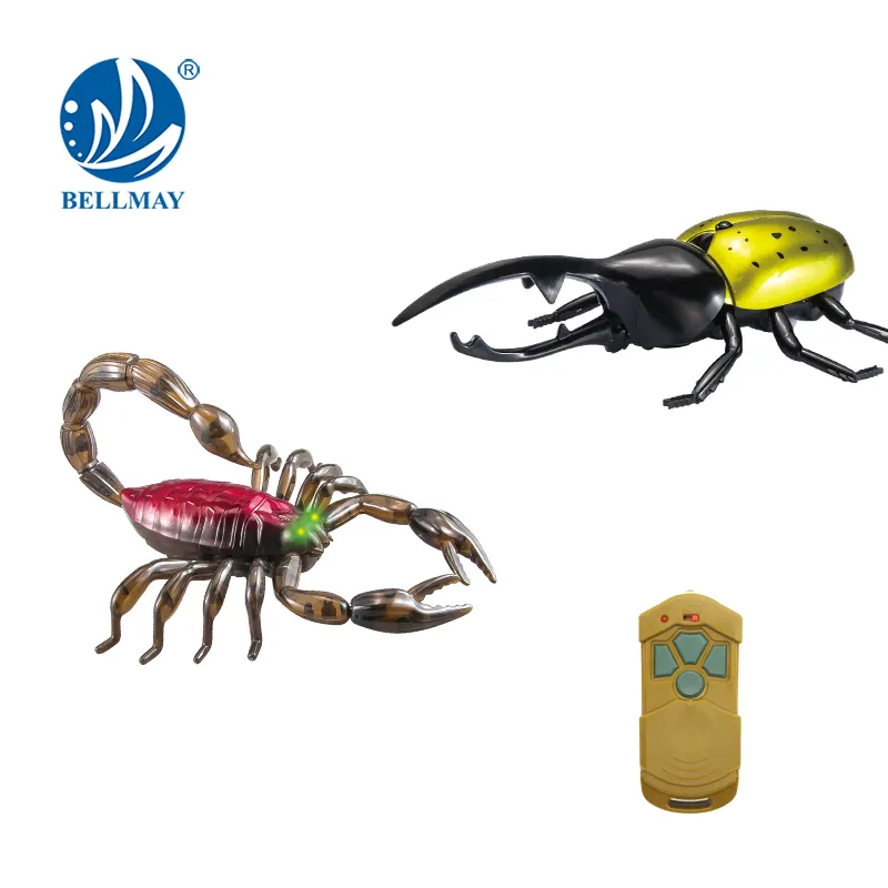 Bemay Mainan Baru Animal Paradise Infrared RC Kumbang dan Kalajengking Set dengan Usb Charger RC Serangga Mainan RC Hewan
