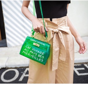fourre-tout de luxe gelée femme sacs sacs à <span class=keywords><strong>main</strong></span> sac principale femme femmes dames pvc gelée sacs à <span class=keywords><strong>main</strong></span> transparent - Product Image 4