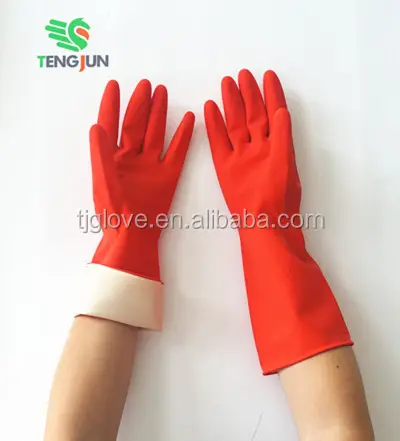 Extra long waterproof household cleaning latex gloves china manufactures
