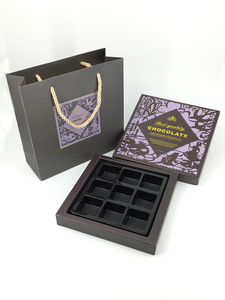 Sang Trọng Rỗng Có Thể Gập Lại Hộp Giấy Bao Bì Sô Cô La Hộp Quà Tặng - Product Image 3