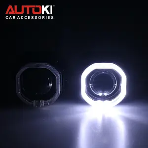 Autoki Popular Product HID Projector Square Lens Lighting Guide Lens for All Cars