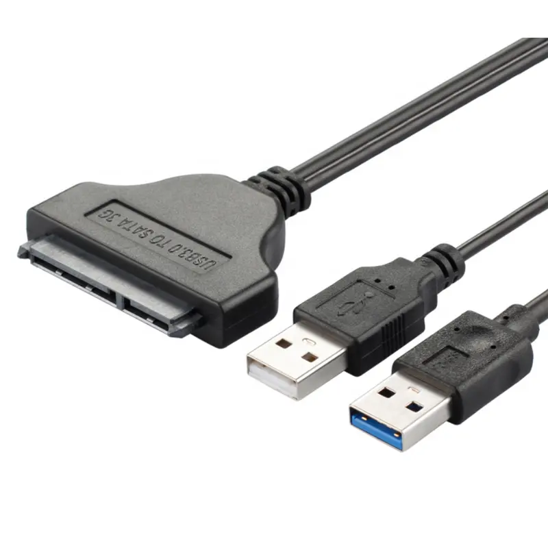 CD-ROM/PC/SSD/Mobile usb 2.0 3.0 to SATA II 3Gbps Hard Drive Adapter Cable usb to sata converter cable