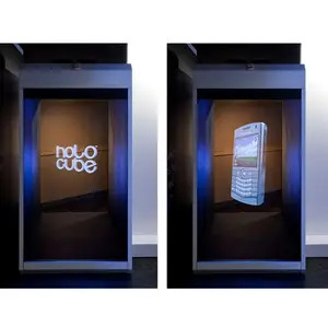 Büyük Holocube 70 Inç, Hologram 3D Ekran Kutusu, Holografik Reklam Ekran