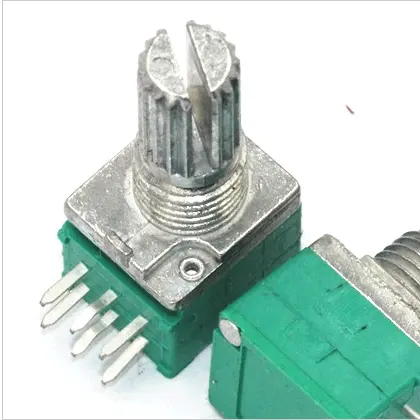 RV93 GO (dual-unit, without rotary switch) shaft: KQ W=5 L=15 Dual unit potentiometers
