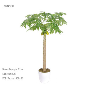 Bán Buôn Cây Đu Đủ Nhân Tạo Trang Trí Thường Xanh Với Giá Rẻ - Product Image 3