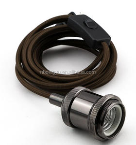 Vintage Đen vít Đèn dây với chúng tôi cắm dây ánh sáng mặt dây Kit - Product Image 2