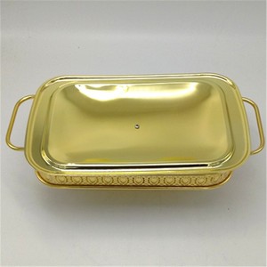 2L واحدة عموم الحديد + الزجاج الفضة أواني بوفيه استانلس ستيل حافظة للحرارة الاحترار صينية - Product Image 2
