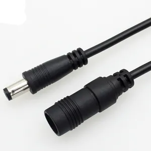 2.1mm x 5.5mm DC Plug Power Adapter Perpanjangan Kabel Kabel, 24AWG Kabel Tugas berat untuk 12 V, 24 V LED Strip, pencahayaan, dan lebih