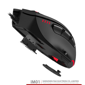 <span class=keywords><strong>Usb</strong></span> quang học Chuột chơi game với RGB lập trình DPI lên đến 12000 có thể điều chỉnh trọng lượng tay phải định hướng OEM có dây chuột máy tính - Product Image 3