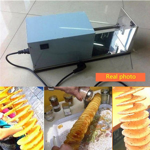 आलू और सॉसेज जैसी रूट सब्जियों को काटने के लिए 220 वी ट्विस्टर टॉर्नेडो सर्पिल कटर मशीन - Product Image 3