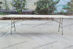 Phong cách hiện đại ngoài trời gấp bàn hội nghị đơn giản hình chữ nhật thiết kế bền vật liệu nhựa cho ăn uống khách sạn sử dụng - Product Image 6