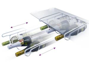 <span class=keywords><strong>Universal</strong></span> de vino Rack sobre <span class=keywords><strong>nevera</strong></span> bajo estante titular de la botella - Product Image 4