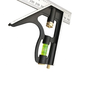 MEASPRO 12-Inch/300mm <strong>Adjustable</strong> Stainless Steel Combination <strong>Square</strong>/Angle <strong>Square</strong>/Try <strong>Square</strong> with Aluminum Handle - Product Image 2