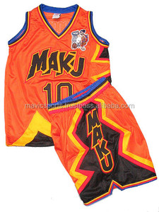 ชุดเครื่องแบบทีมเสื้อบาสเก็ตบอลพิมพ์ซับลิเมชันชุดบาสเก็ตบอลสำหรับเด็ก - Product Image 6