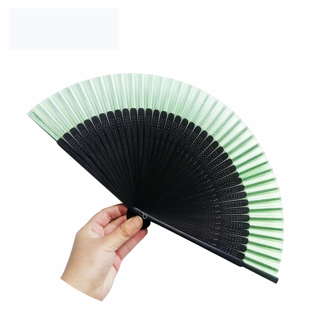 Японский ручной Шелковый складной веер с бамбуковой рамкой, полые вырезанные узоры бамбуковая рамка для женщин, ручной складной веер F