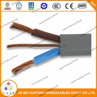 Câble BS6004:2000 1,5 mm 2,5 mm Câble TPS à double fil de terre Câble électrique plat en cuivre PVC australien 450/750V ISO CCC CE