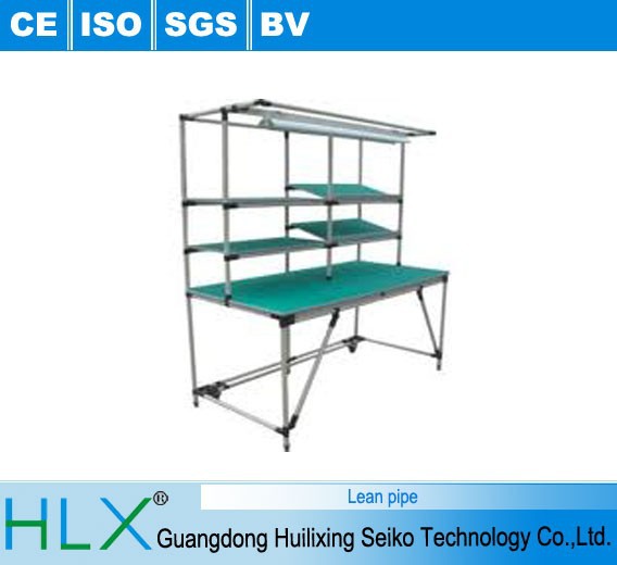 Дунгуань стали древесно-пластиковый композит худой трубы для стойки конвейер сборочной линии поставщик
