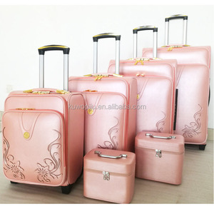 6 Cái Đặt Màu Sắc Tươi Sáng Diomend Thiết Kế Bánh Xe Da Du Lịch Hành Lý Đặt Pu Xe Đẩy Trường Hợp - Product Image 2