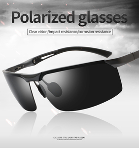 نظارات شمسية صيفية من الألومنيوم لركوب الدراجات عالية الجودة نظارات شمسية عصرية مستقطبة من الدرجة العسكرية للرجال - Product Image 2