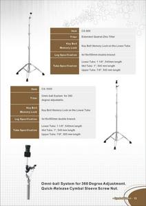 ขาตั้งฉาบโลหะผลิตในไต้หวัน อุปกรณ์เสริมเครื่องดนตรีที่จำเป็นสำหรับนักดนตรีกลอง - Product Image 6