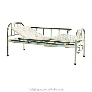 2 Crank Hospital Bed Cheap Model Stainless Steel Portable 2 Crank Manual Patient Bed Hospital Bed