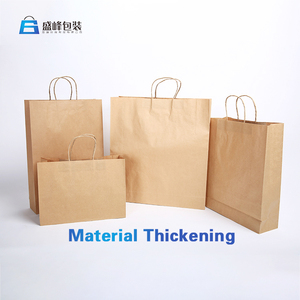 Nhà Sản Xuất Giá Cả Giá Thực Phẩm Cấp Xử Lý Giá Rẻ Quà Tặng Mua Sắm Kraft Túi Giấy In Tùy Chỉnh Túi Giấy Với Logo Của Riêng Bạn - Product Image 4