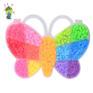 Preço de fábrica brinquedos educativos intelecto interessante 5mm DIY kits perler grânulos Kids Popular Presentes Perler Beads Fuse Hama Beads