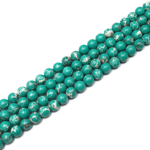 Barato turquesa piedras preciosas perlas sueltas ronda 6mm 8mm energía poder curativo para la joyería China <span class=keywords><strong>azul</strong></span> turquesa - Product Image 5