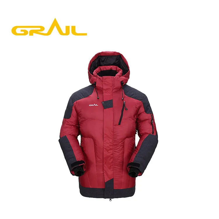 Professional high quality eco friendly men models thick funky men's duck down jacket hooded