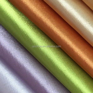 Polyester Dupion Polyester <span class=keywords><strong>Slub</strong></span> Satin Vải Polyester Shantung Taffeta Vải Với <span class=keywords><strong>Slub</strong></span> Sợi - Product Image 2