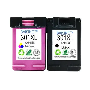 Hot Sale Baisine Remanufactured Ink Cartridge 301XL Compatible for HP ENVY 4500 5530 Printer Inkjet Cartridge 301