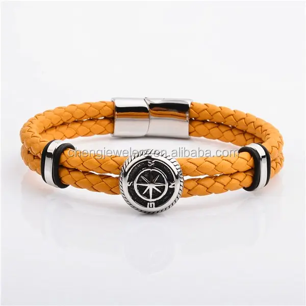 Sz Cheng Juweliers Mode Armbanden Online Heren Geweven Lederen Armband