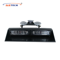 Nuevo Lineal 6-LED Luz de advertencia estroboscópica Ámbar Flash Parabrisas Dash Visor