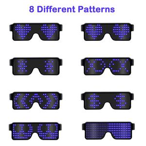 GFLAI Wholesale New <strong>Party</strong> Favor USB Rechargeable Light up Eyeglasses LED Display <strong>Glasses</strong> - Product Image 3
