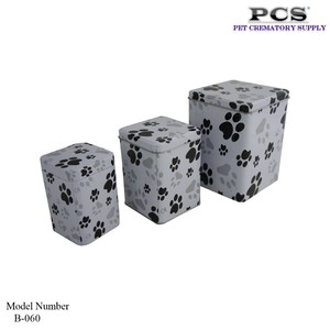 MKY <span class=keywords><strong>Pet</strong></span> kremasyon çömleği köpek Paw baskı teneke Urn - Product Image 3
