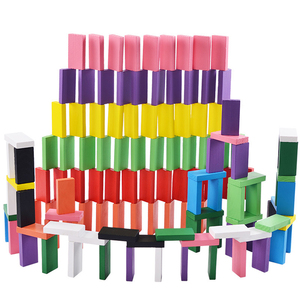 50 Pezzi di Domino in Legno Stabilizzato - Gioco di Costruzione e Modellismo per Bambini dai 5 ai 7 Anni - Product Image 2