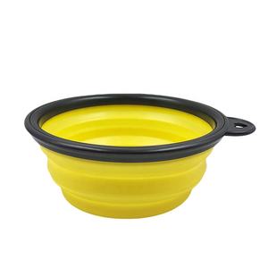 Tragbare zusammen klappbare Haustier Katze Hundefutter Faltbare Silikon hunde Reise Trinkschale Wasser und Futter Feeder Bowl - Product Image 2