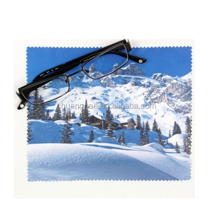 80% ポリエステル + 20% Polyamieカスタムロゴプリントマイクロファイバーカメラレンズクリーニング布 - Product Image 4