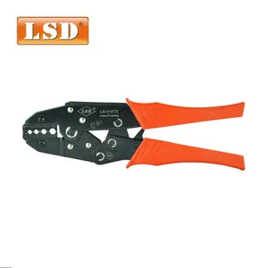 <span class=keywords><strong>Pince</strong></span> <span class=keywords><strong>à</strong></span> <span class=keywords><strong>sertir</strong></span> <span class=keywords><strong>à</strong></span> cliquet en acier au carbone 4-16 mm² pour connecteurs de câbles non isolés, outils de sertissage pour électriciens professionnels - Product Image 1