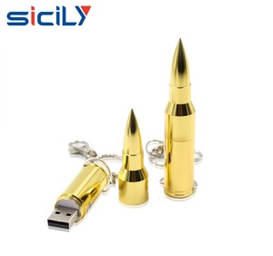 Súng Máy Vàng Đạn <span class=keywords><strong>USB</strong></span> <span class=keywords><strong>2.0</strong></span> 3.0 Ổ Đĩa Flash Với Keychain Không Nhựa Được Sử Dụng-Món Quà Giáng Sinh - Product Image 2