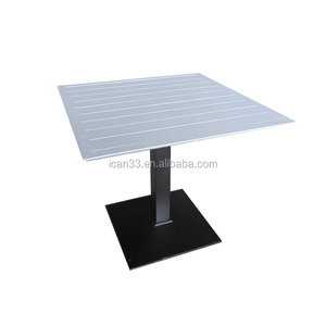 <span class=keywords><strong>Table</strong></span> de Restaurant d'extérieur tout en aluminium, carré pour salle à manger - Product Image 2
